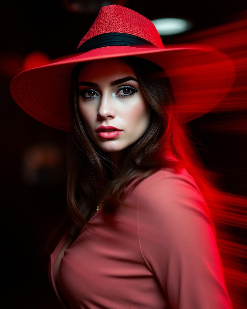 Sienna wearing hat